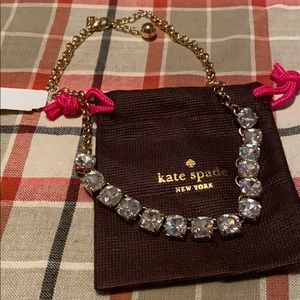 Kate spade clear sparkles necklace NWT